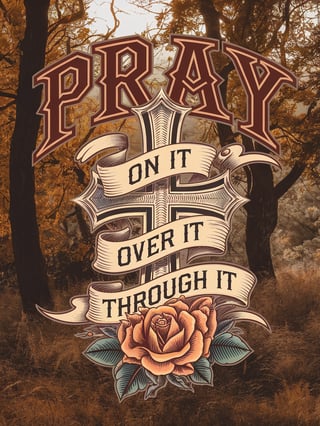 Vintage Christian Tattoo T-Shirt Design