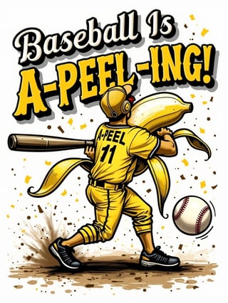 Baseball Is A-Peel-ing Art