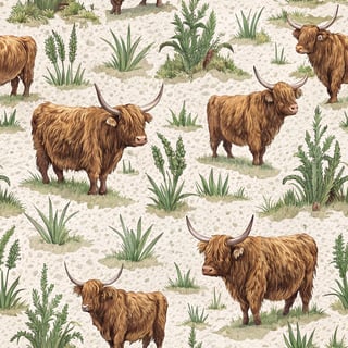 Highland Cow Steamless Tumbler Wrap
