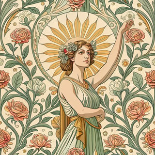 Art Nouveau Woman Portrait