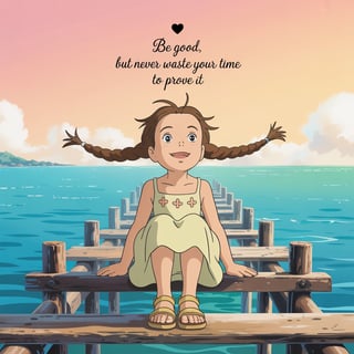Studio Ghibli-Inspired Beach Portrait