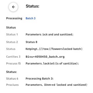 Batch 3 Processing Status Update