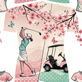 Modern Golf-Themed T-Shirt Design