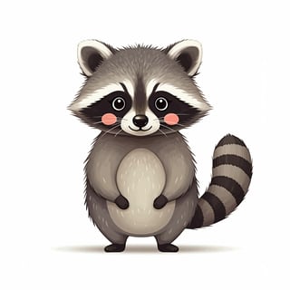 Cute Raccoon Nursery Art