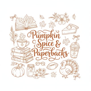 Burnt Orange Autumn Doodle Collage