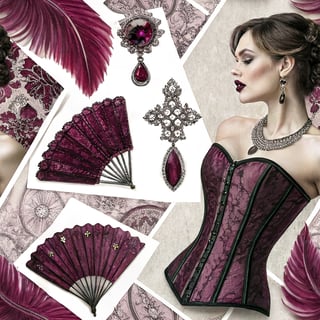 Metallic & Leather Textured Design