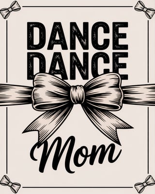 Black and White Dance Graphic Design
