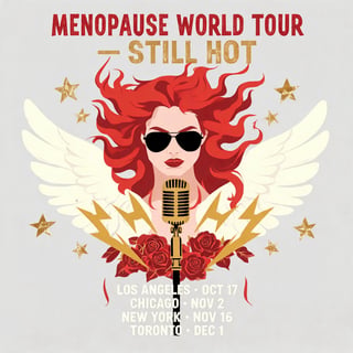 Vintage Rock Menopause Tour Design