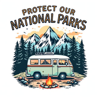 Protect Our National Parks T-Shirt Design