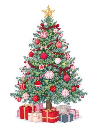 Cozy Patchwork Christmas Trees