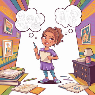 Bubbly Cartoonist Illustration