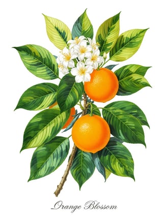 Florida Orange Blossom Illustration