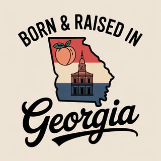 Vintage Georgia T-Shirt Design