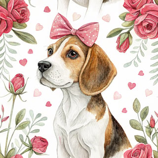Adorable Beagle Illustration