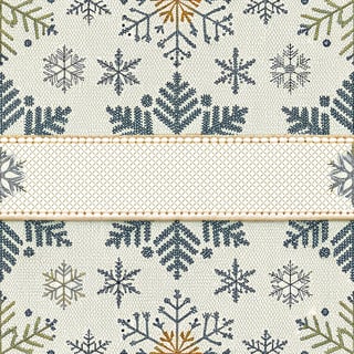 Seamless Snowflake Knit-Stitch Pattern