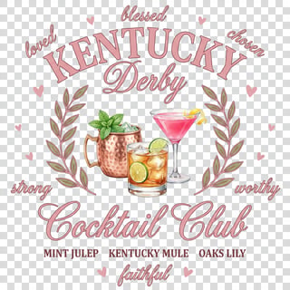 Vintage Southern Derby Cocktail Design