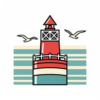 Bright Animated Buoy Marker Clip-Art