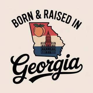 Vintage Georgia T-Shirt Design