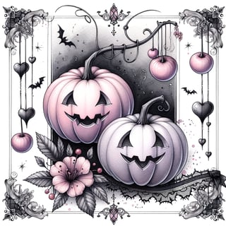 Watercolor Halloween Jack-o’-Lanterns