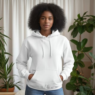 White Gildan Hoodie Mockup