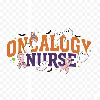Oncology Nurse Halloween Typography