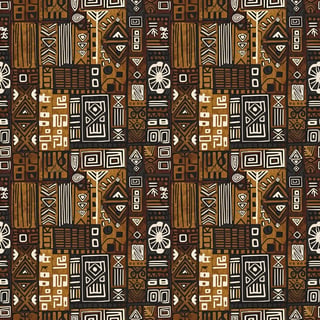 African Bogolan Pattern Vector