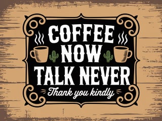 Vintage Western Coffee Typography