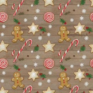 Christmas Cookie Wrapping Paper Design