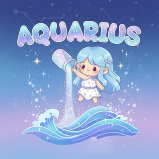 Chibi Aquarius with Stardust