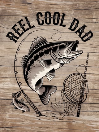 Tattoo-Style Sea Bass Art