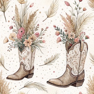 Cowboy Boots Tumbler Wrap Design