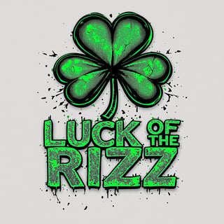 Stylized Four-Leaf Clover T-Shirt Design