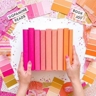 Bright Pink Coral Flatlay Aesthetic