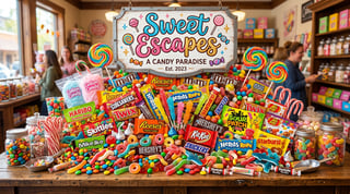 Sweet Escapes Candy Collage