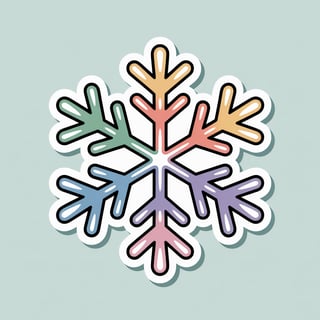 Cute Kawaii Snowflake Sticker