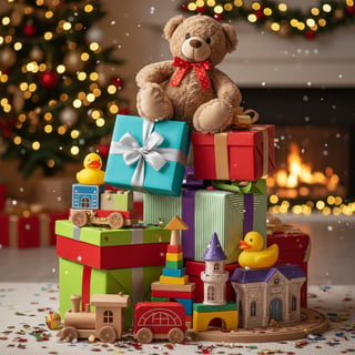 Stack of Toys and Gifts