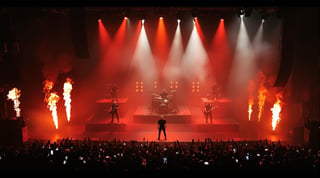 Cyber-Metal Band Live on Huge Stage
