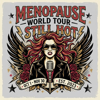 Vintage Rock Menopause Tour Design