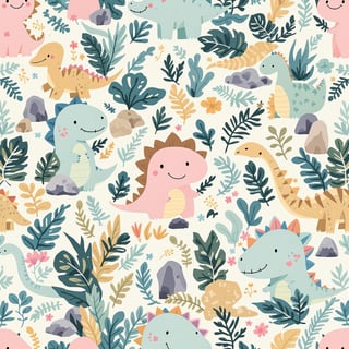 Fun Dinosaur Pattern for Kids