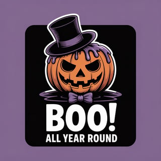 Gothic Pumpkin with Top Hat