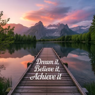 Serene Mountain Sunset Landscape Wallpaper