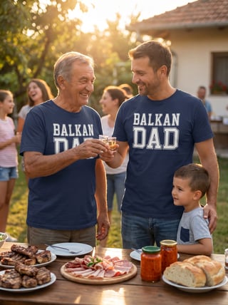 Balkan Family Bonding in Backyard