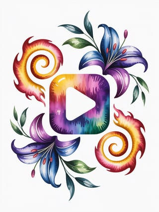 Watercolor Music App Clipart