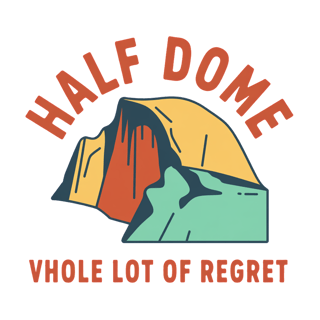 Retro Yosemite Half Dome Badge