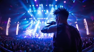 Cyber-metal Band Singer Live Performance