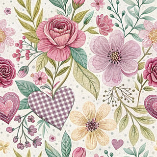 Spring Floral Seamless Patterns for Mother's Day