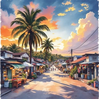 Vibrant Jaffna Travel Poster