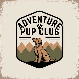 Vintage Camp Badge Logo