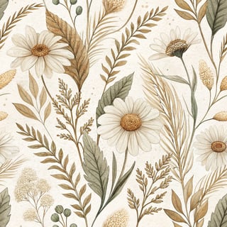 Soft Vintage Botanical Textures