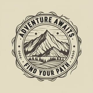 Adventure Awaits Badge Design